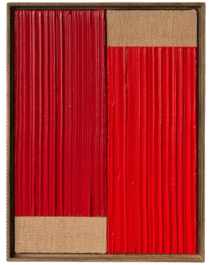 Jute Textured Minimalist Abstract Art