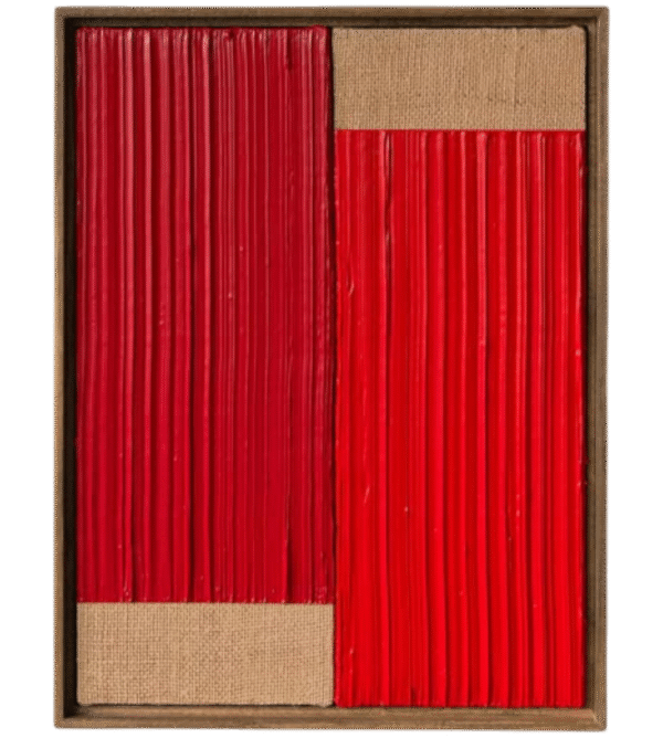 Jute Textured Minimalist Abstract Art